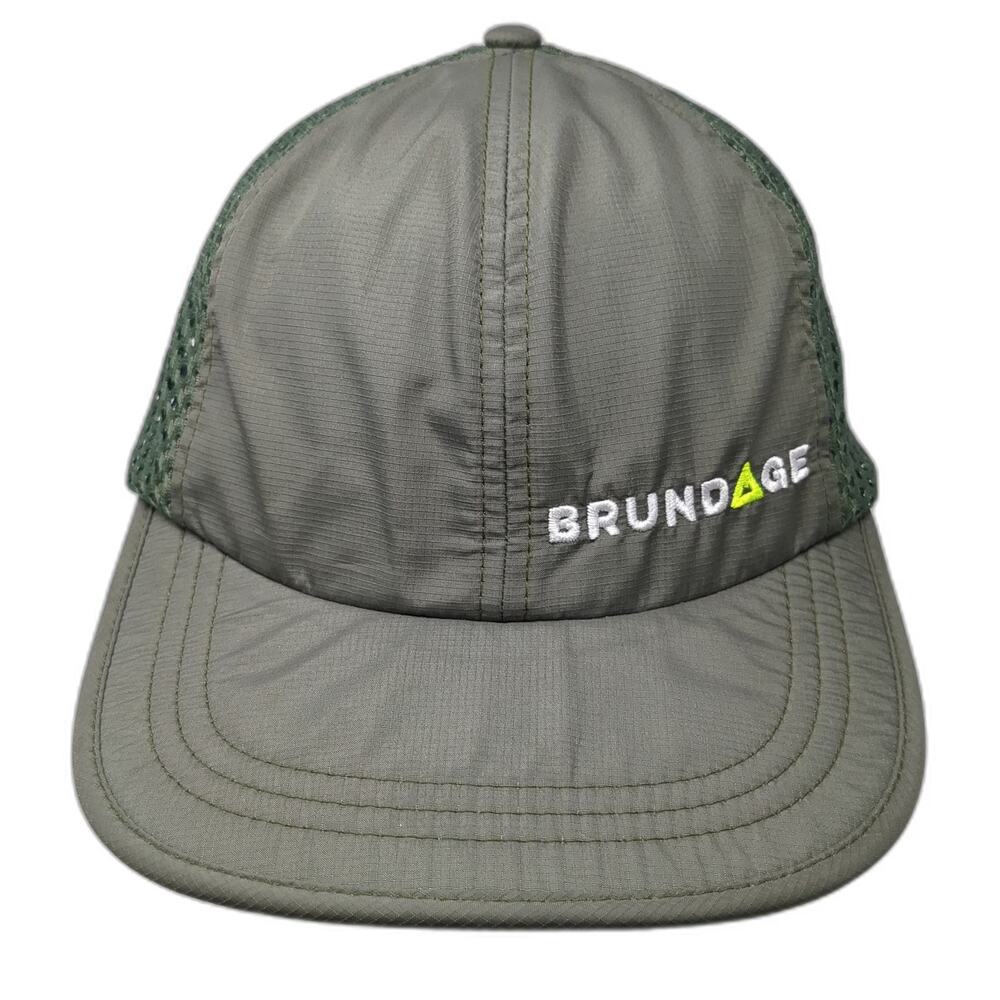 Richardson Baseball Cap Green One Size Brundage Mountain Ski Resort Mesh Hat